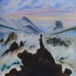 bunnyneverlonely,40 x 40 , oil on canvas, 2025